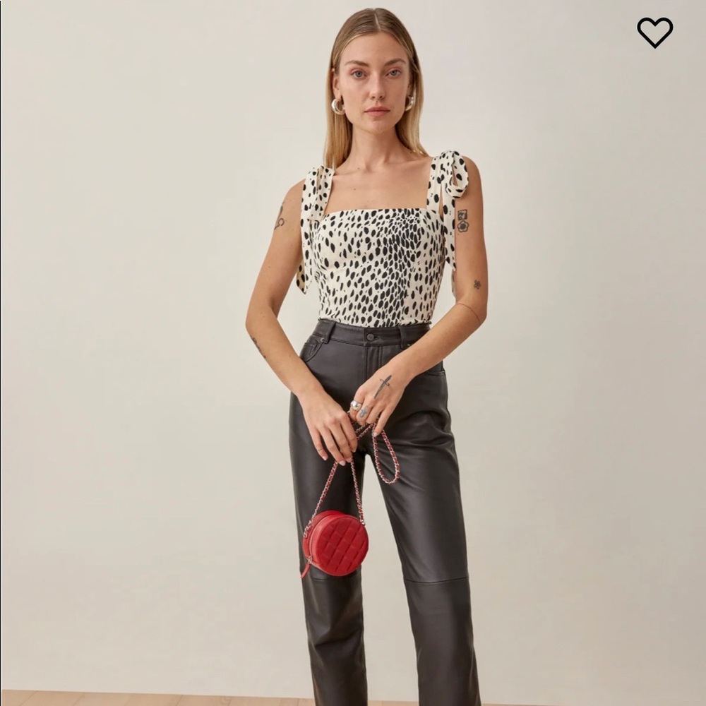 Reformation Ellora Top Size 6 in Cheetah